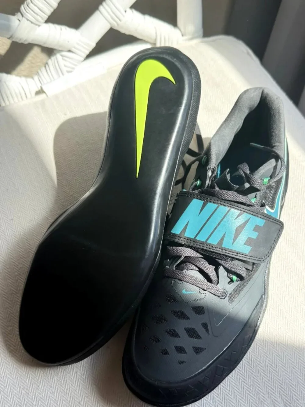 Nike Zoom Rotational 6 Track Field Throwing Shoes Men's Black Spruce FZ Sz 8.5